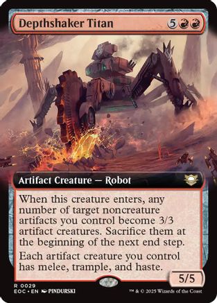 Depthshaker Titan (Extended Art) (EOC-029) - Commander: Edge of Eternities