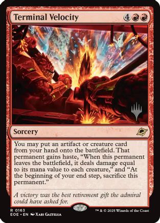 Terminal Velocity (PPEOE-163) - Promo Pack: Edge of Eternities Foil