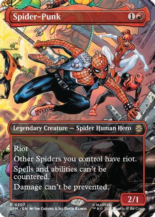 Spider-Punk (0207) (Borderless) (SPM-207) - Marvel's Spider-Man Foil