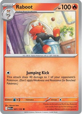Raboot 027  ME01 Mega Evolution - Common