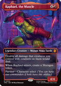 Raphael, the Muscle (0004) (Borderless) (TMC-004) - Commander: Teenage Mutant Ninja Turtles Foil