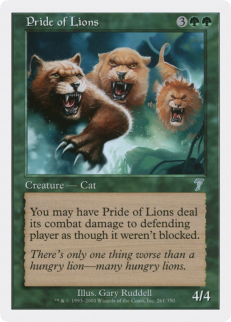 Pride of Lions (7ED-261) - 7th Edition