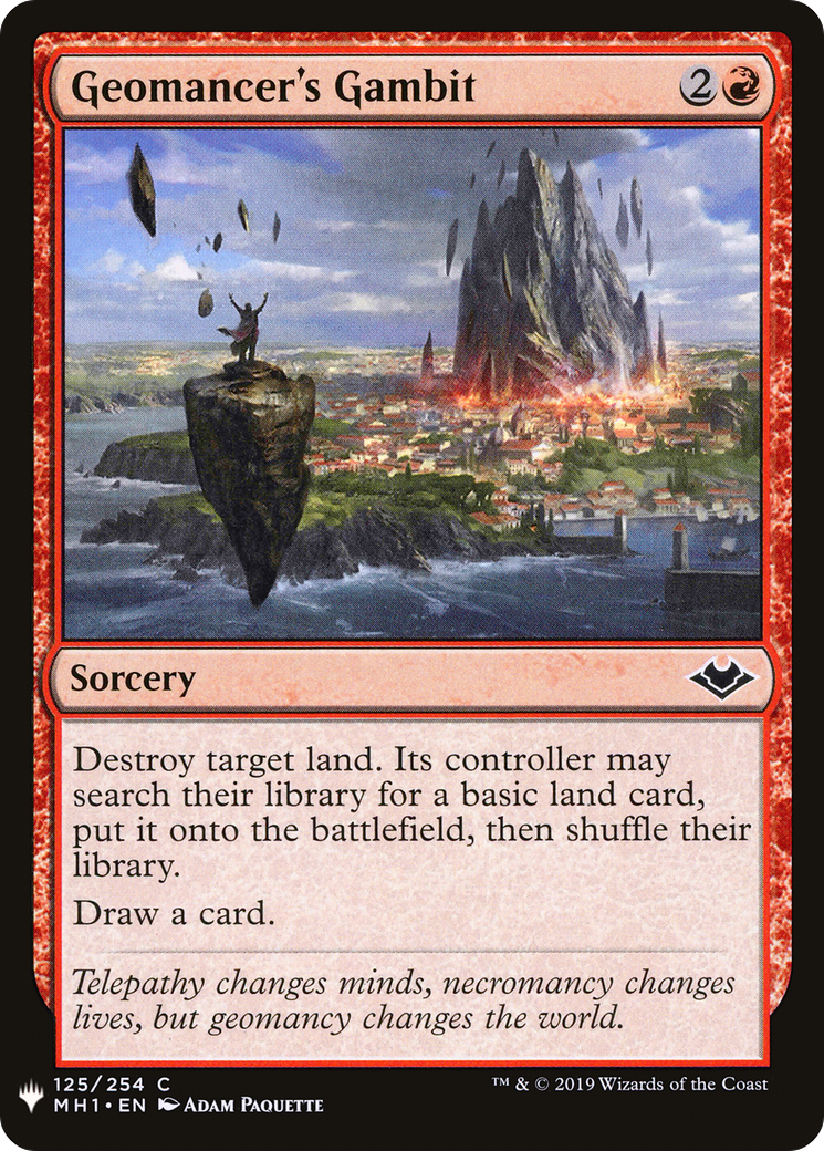 Geomancer's Gambit (LIST-125) - The List