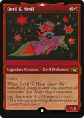 Devil K. Nevil (Showcase) (Galaxy Foil) (UNF-500) - Unfinity: (Showcase) Foil