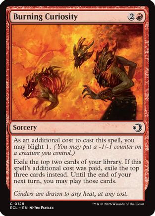 Burning Curiosity (ECL-129) - Lorwyn Eclipsed
