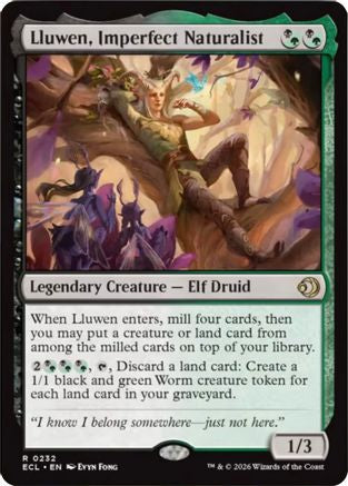 Lluwen, Imperfect Naturalist (ECL-232) - Lorwyn Eclipsed Foil