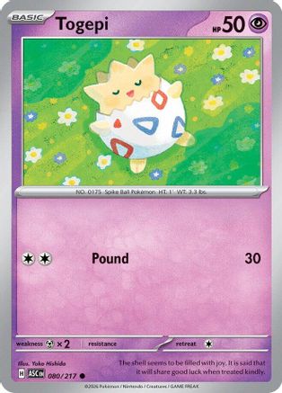Togepi 080  ME Ascended Heroes - Common