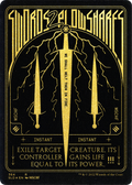Swords to Plowshares (Foil Etched) (Gold) (SLD-364) - Secret Lair Drop Foil