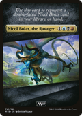 Checklist Card - Core Set 2019 (Nicol Bolas, the Ravager) (M19-) - Core Set 2019 Tokens