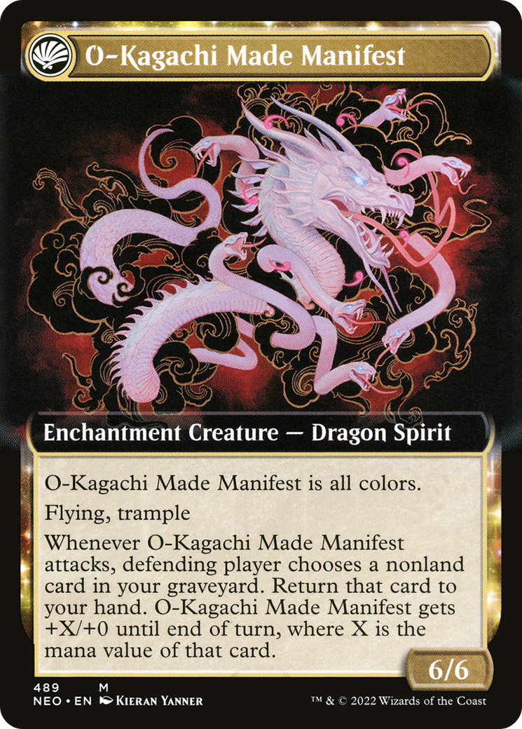 The Kami War (Extended Art) (NEO-489) - Kamigawa: Neon Dynasty: (Extended Art, fandfc, enchantment)