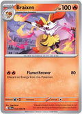 Braixen 012  - Reverse Holofoil ME04 Chaos Rising - Common
