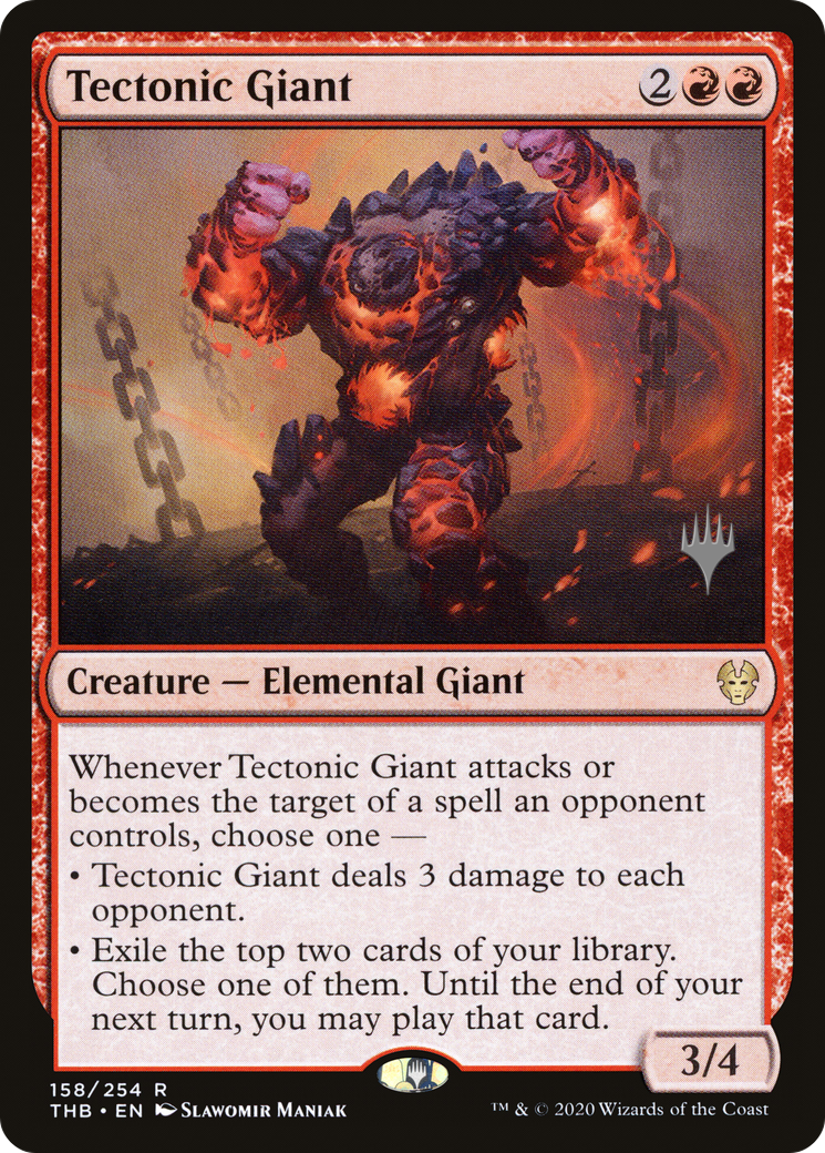Tectonic Giant (PPTHB-158) - Theros Beyond Death Promos Foil