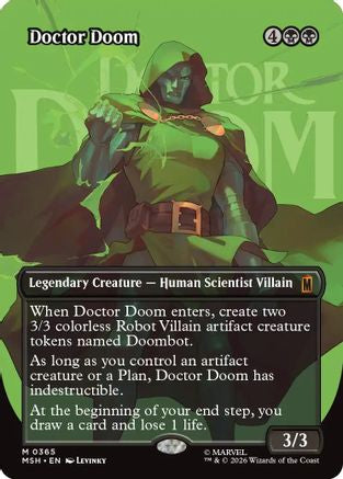 Doctor Doom (Borderless) (365) (MSH-365) - Marvel Super Heroes Foil