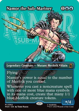 Namor the Sub-Mariner (Borderless) (MSH-362) - Marvel Super Heroes