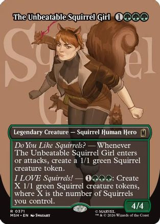 The Unbeatable Squirrel Girl (Borderless) (MSH-371) - Marvel Super Heroes