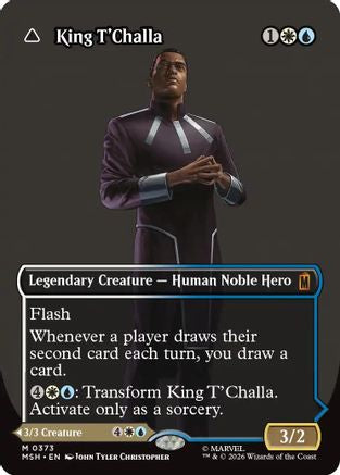 King T'Challa (Borderless) (0373) (MSH-373) - Marvel Super Heroes