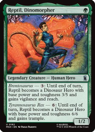 Reptil, Dinomorpher (MSH-182) - Marvel Super Heroes