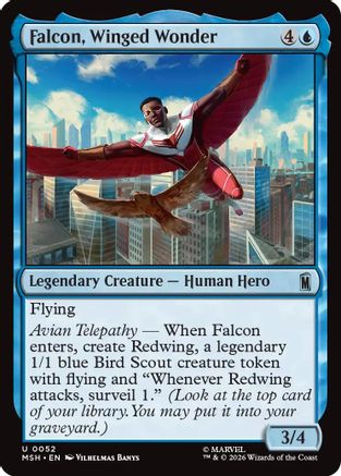 Falcon, Winged Wonder (MSH-052) - Marvel Super Heroes