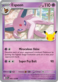 Espeon 069  - Holofoil ME 30th Celebration - Common