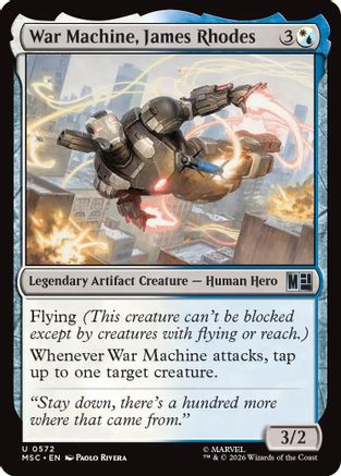 War Machine, James Rhodes (MSH-572) - Marvel Super Heroes Foil