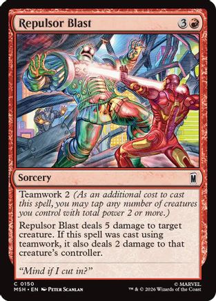 Repulsor Blast (MSH-150) - Marvel Super Heroes Foil