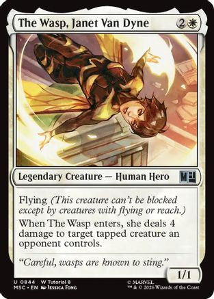 The Wasp, Janet Van Dyne (MSC-844) - Commander: Marvel Super Heroes