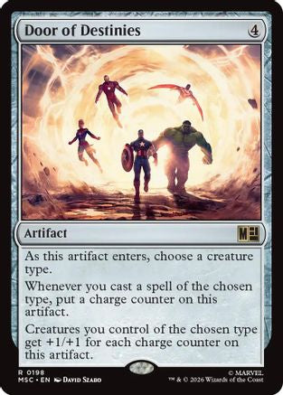 Door of Destinies (Surge Foil) (MSC-198) - Commander: Marvel Super Heroes Foil