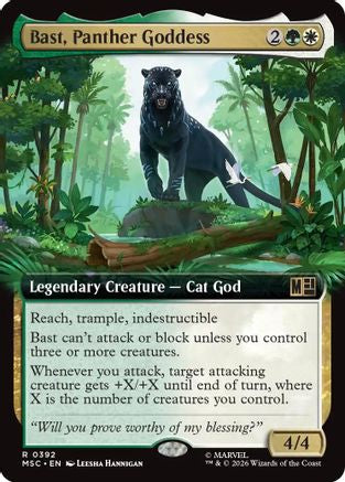 Bast, Panther Goddess (Extended Art) (MSC-392) - Commander: Marvel Super Heroes