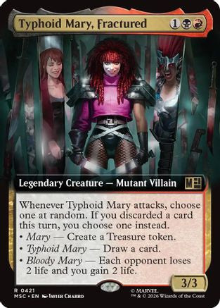 Typhoid Mary, Fractured (Extended Art) (MSC-421) - Commander: Marvel Super Heroes