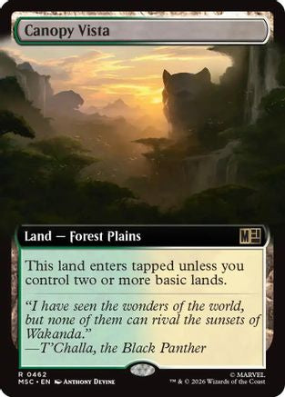 Canopy Vista (Extended Art) (MSC-462) - Commander: Marvel Super Heroes