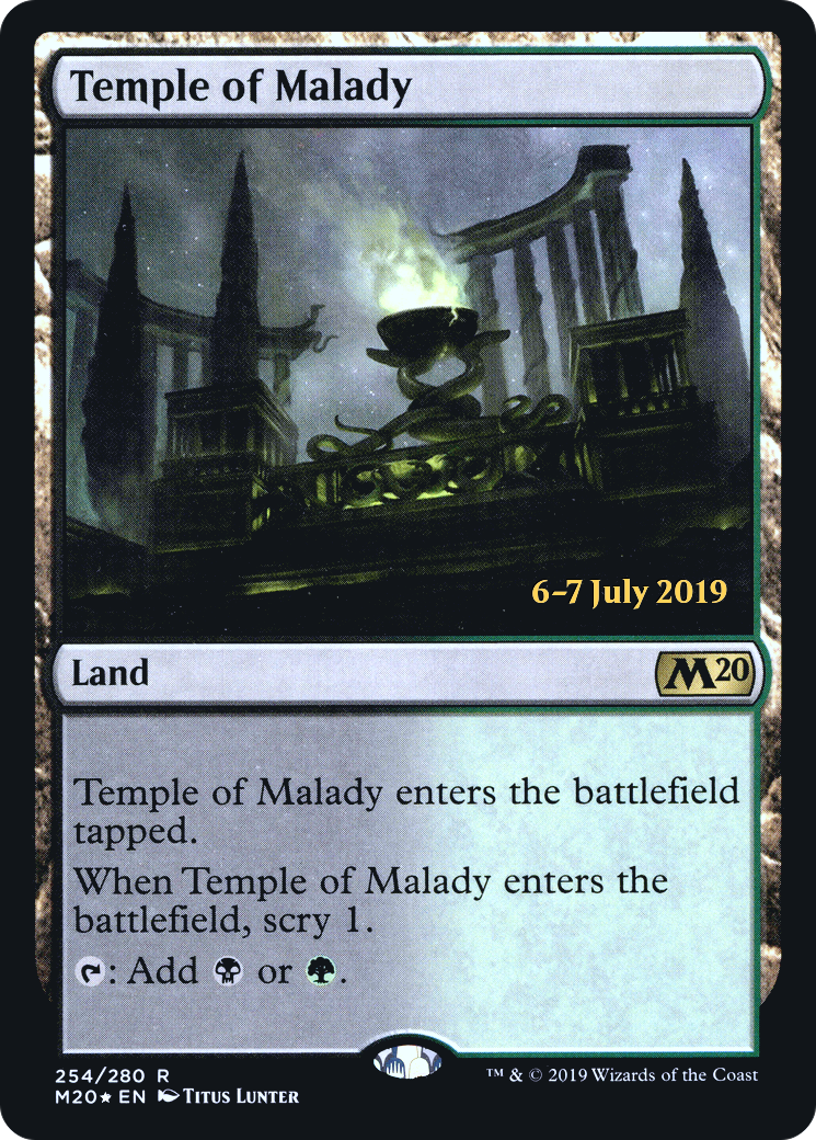 Temple of Malady (M20) (PRE-254) - Core Set 2020 Promos Foil