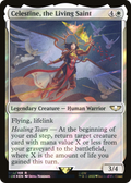 Celestine, the Living Saint (Surge Foil) (40K-010) - Warhammer 40,000 Commander Foil