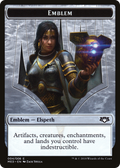 Emblem - Elspeth, Knight-Errant (MED-004) - Mythic Edition Tokens