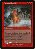 Seismic Assault (7ED-216) - 7th Edition Foil