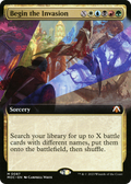 Begin the Invasion (Extended Art) (MOC-087) - March of the Machine Commander: (Extended Art) Foil