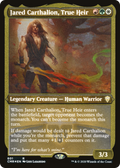 Jared Carthalion, True Heir (Foil Etched) (CMR-601) - Commander Legends Etched Foil