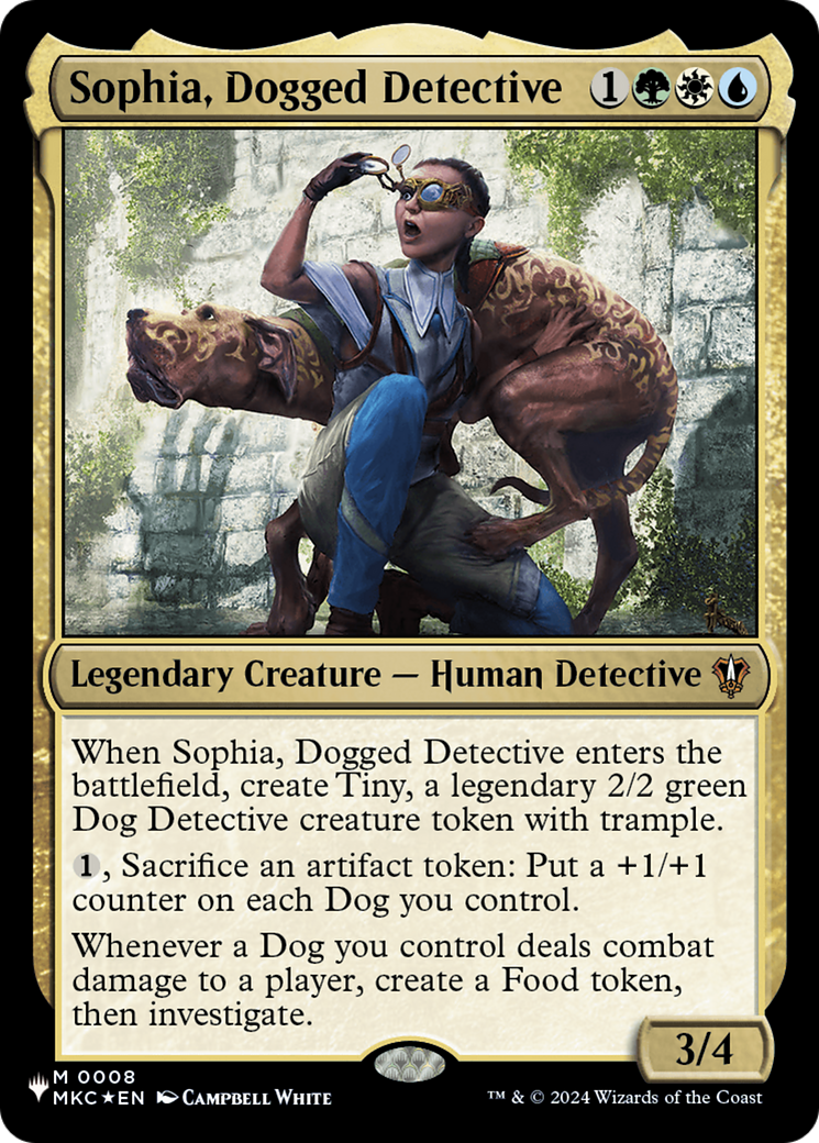 Sophia, Dogged Detective (LIST-008) - The List