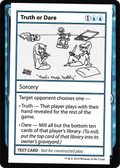 Truth or Dare (No PW Symbol) (CMB1-) - Mystery Booster Playtest Cards 2021