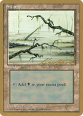 Swamp (B) - 1996 Leon Lindback (4ED) (WCD-) - Pro Tour Collector Set