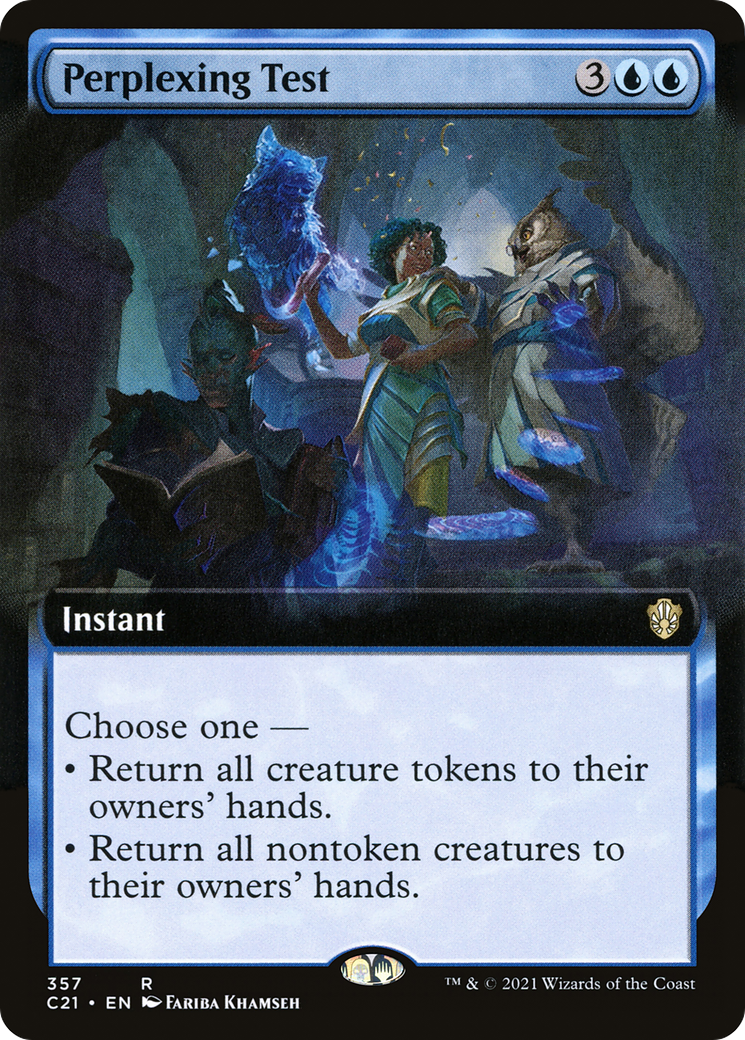 Perplexing Test (Extended Art) (C21-357) - Commander 2021: (Extended Art)