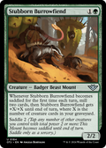 Stubborn Burrowfiend (OTJ-184) - Outlaws of Thunder Junction Foil