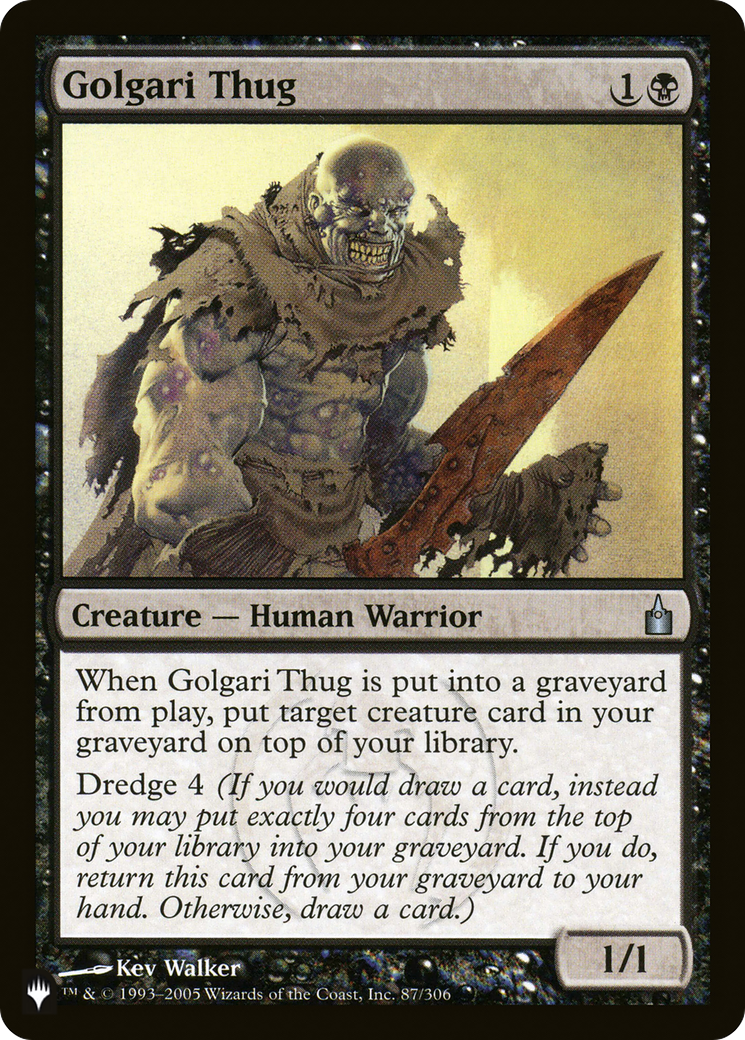 Golgari Thug (LIST-87/306) - The List