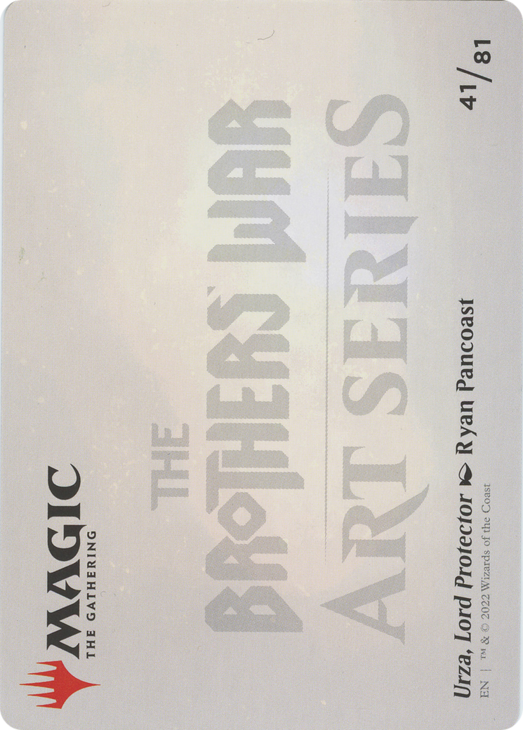 Urza, Lord Protector // Urza, Lord Protector (ABRO-041) - The Brothers' War Art Series (Borderless)