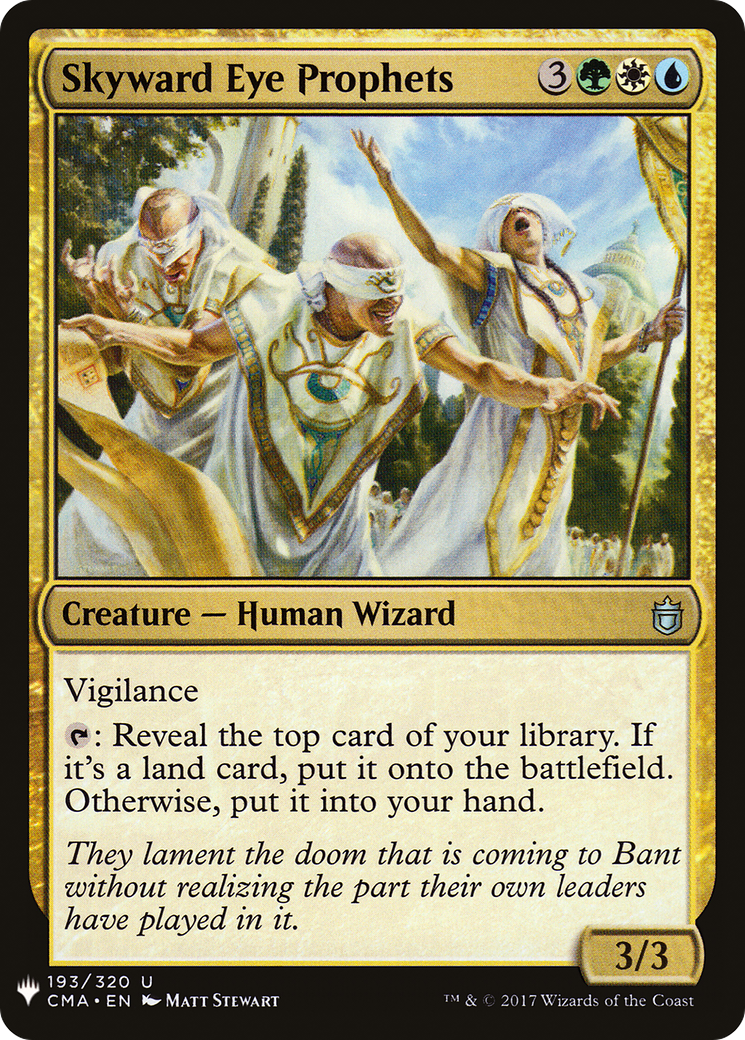 Skyward Eye Prophets (LIST-CMA-193) - The List