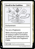 Enroll in the Coalition (CMB1-) - Mystery Booster Playtest Cards 2019