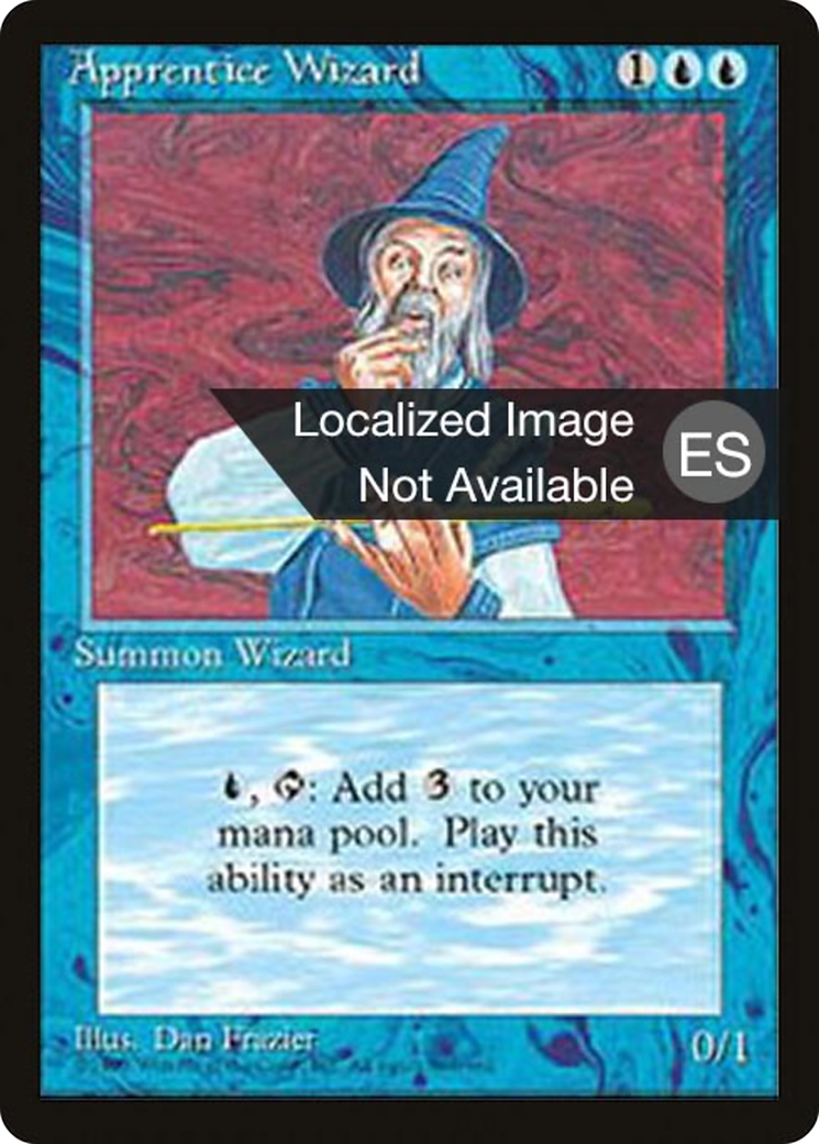 Apprentice Wizard (4BB-) - Fourth Edition Foreign Black Border
