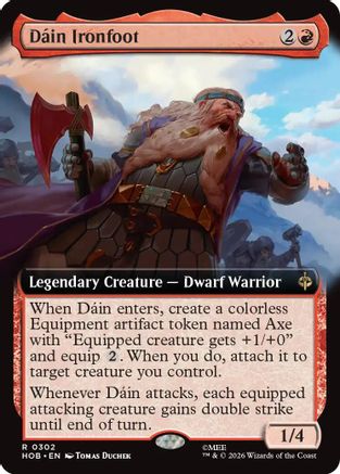 Dain Ironfoot (Extended Art) (HOB-302) - The Hobbit Foil
