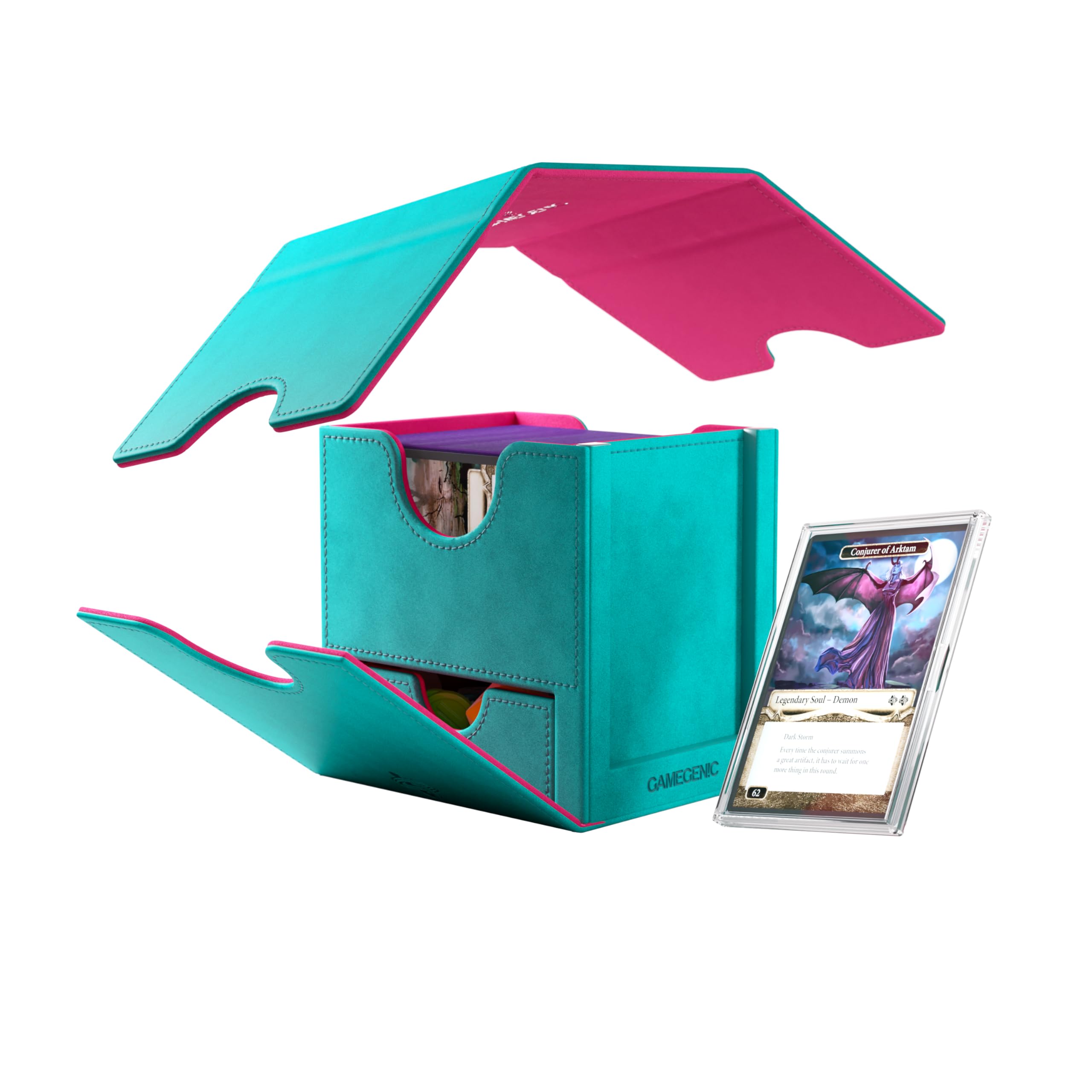 Deck Box: Sidekick XL Teal/Pink (100 ct) (ML)