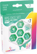 Dice: 7 pc: Candy-like Series: Mint