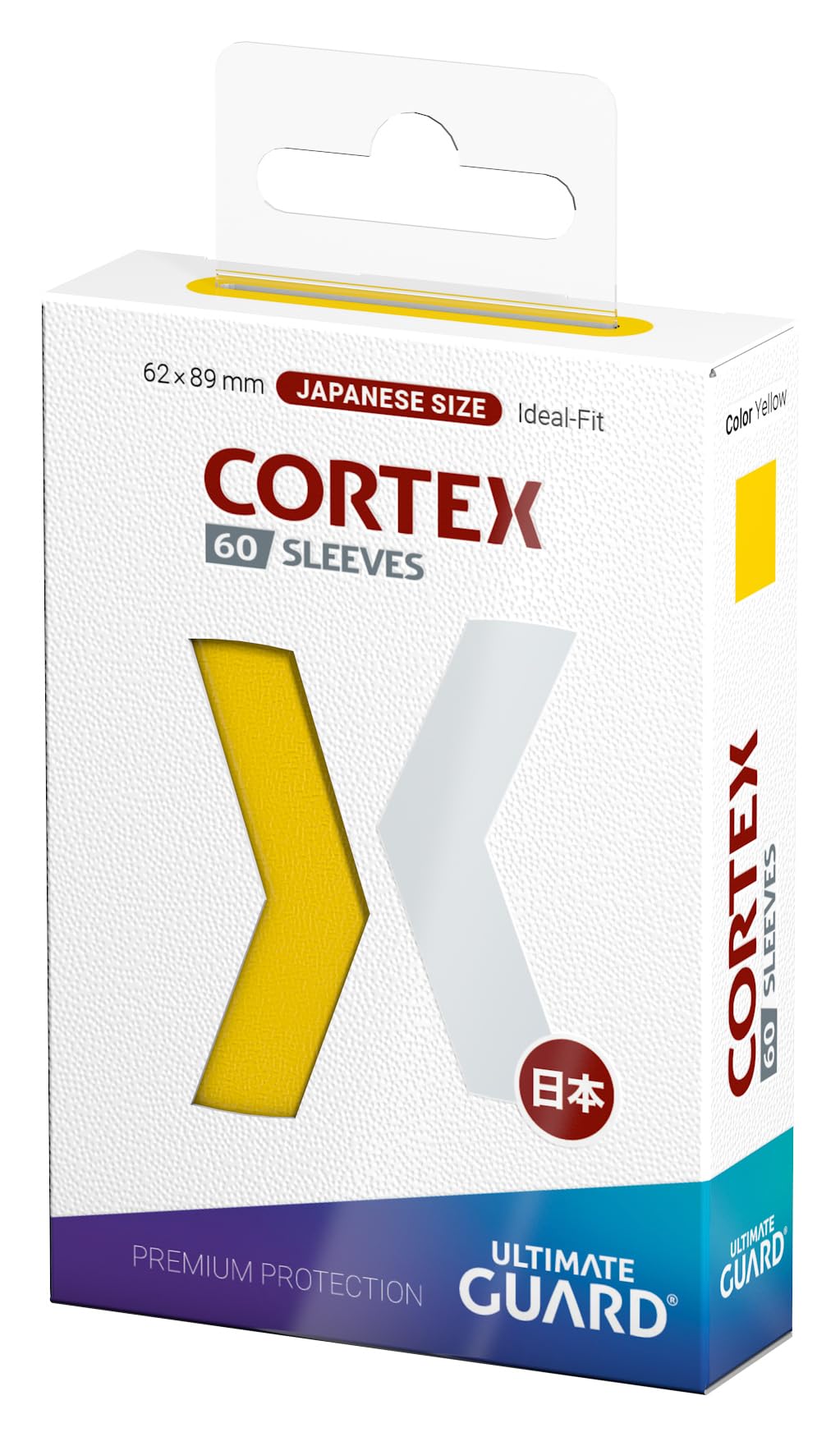 Ug Sleeves Cortex Japanese Size Glossy Yellow 60ct
